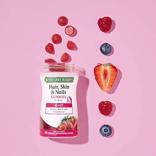 Nature's Bounty Complemento alimenticio para el Pelo, Piel y Uñas Gummies - 60 Unidades