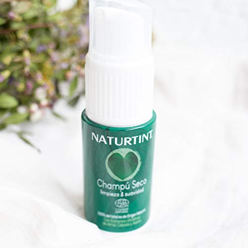 Naturtint Eco Champú Seco, Limpieza y Suavidad, 100% Ingrediente Natural 20ml