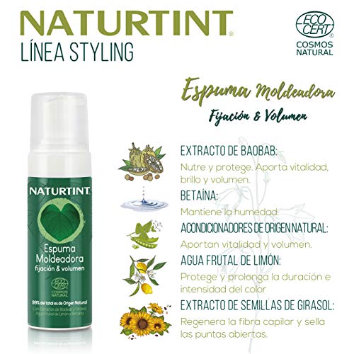 Naturtint Eco Espuma Moldeadora, Repara y Protege Agresiones Externas 125ml