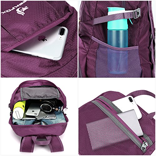 NEEKFOX Mochila Ligera y compacta para Viaje, Excursionismo o Uso Diario, Mochila para Acampar Plegable de 35 L, Mochila Deportiva Ultraligera para Exteriores