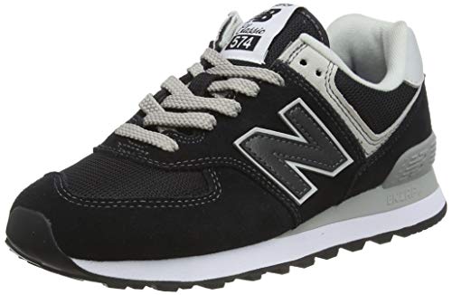 New Balance Mujer 574v2 Core, Zapatillas Negro (Black), 41.5 EU