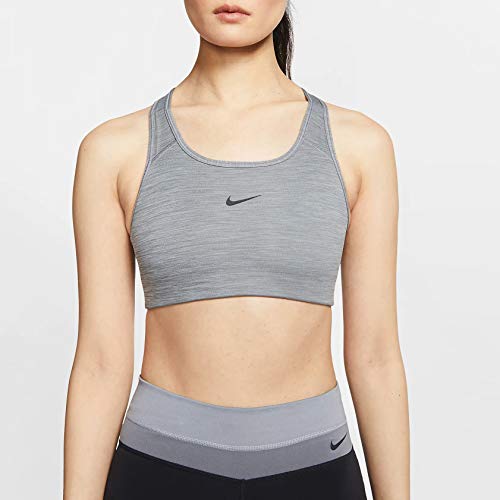 NIKE Med Pad Bra Sujetador de Deporte, Mujer, Smoke Grey/Pure/ (Black), XS