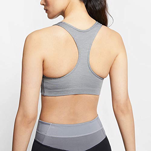 NIKE Med Pad Bra Sujetador de Deporte, Mujer, Smoke Grey/Pure/ (Black), XS