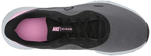 Nike Revolution 5, Mujer, Multicolor (Black/Psychic Pink/Dark Grey 004), 40 EU