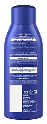 NIVEA Body Milk Nutritivo, leche corporal para una hidratación profunda durante 48 h, crema hidratante corporal con aceite de almendras para piel muy seca - 1 x 400 ml