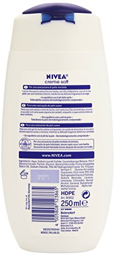 Nivea Creme Soft - Gel de ducha, 250 ml