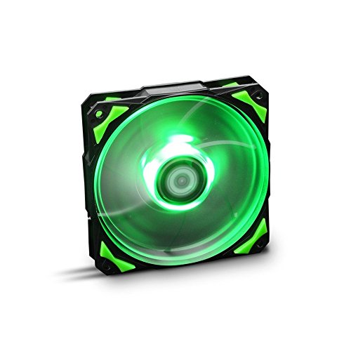 Nox Hummer H-FAN LED-Verde - NXHUMMERF120LG - Ventilador 12 mm, Led Verde