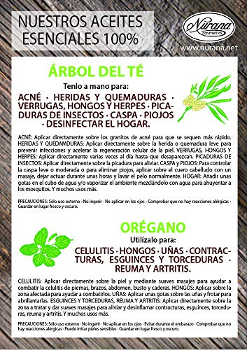 Nurana Aceite Esencial Árbol del Té 18 ml. 100% natural.