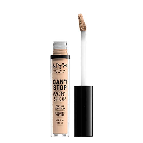 Nyx Professional Makeup Corrector No Comedogénico, Waterproof Y De Larga Duración Can'T Stop Won'T Stop 24H Tono 6 Vanilla Para Pieles Claras