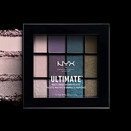 NYX PROFESSIONAL MAKEUP Paleta de sombras de ojos Ultimate Multi-Finish Shadow Palette Tono 7 Smoke Screen Color Multicolor