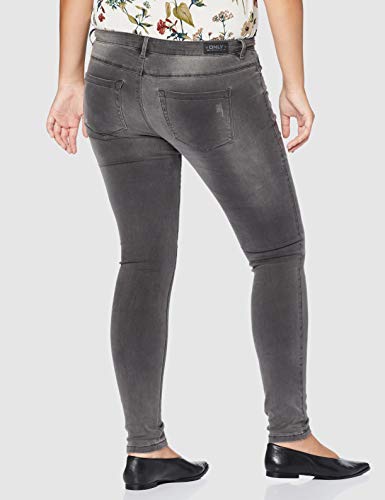 Only Onlroyal Reg SK Dnm Jeans Bj312 Noos Vaqueros Skinny, Gris (Dark Grey Denim Dark Grey Denim), W30/L32 para Mujer