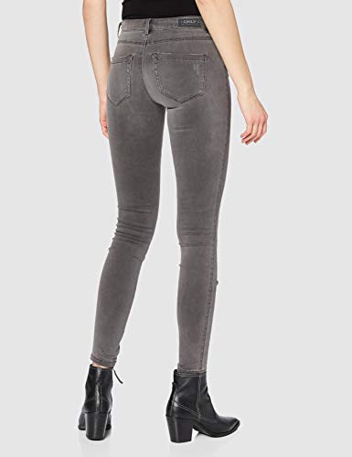 Only Onlroyal Reg SK Dnm Jeans Bj312 Noos Vaqueros Skinny, Gris (Dark Grey Denim Dark Grey Denim), W30/L32 para Mujer