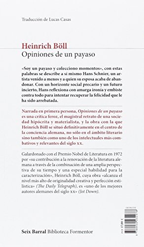 Opiniones de un payaso (Biblioteca Formentor)