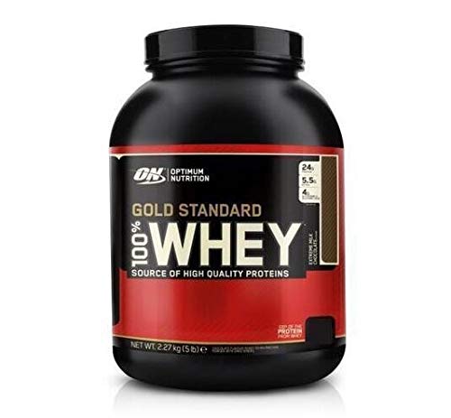 Optimum Nutrition ON Gold Standard 100% Whey Proteína en Polvo Suplementos Deportivos, Glutamina y Aminoacidos, BCAA, Double Rich Chocolate, 73 Porciones, 2.26kg, Embalaje Puede Variar