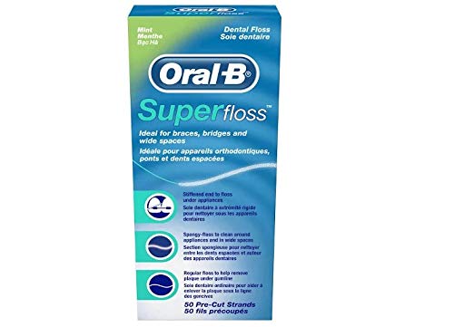 Oral B 50 piezas pre-cortadas Superfloss - Pack de 3