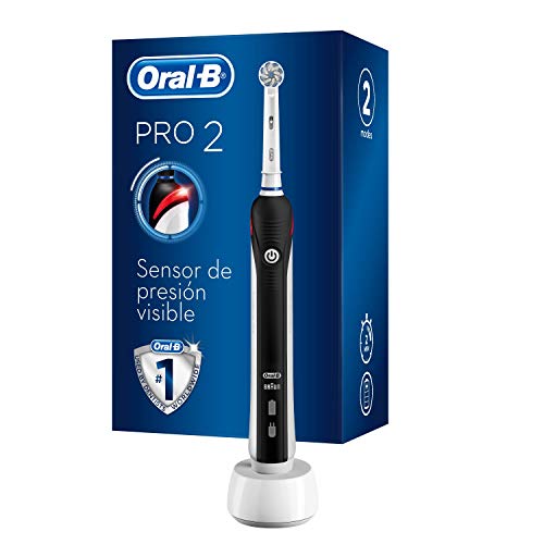 Oral-B PRO 2 2000S Sensi Ultrathin - Cepillo de Dientes Eléctrico Recargable con Tecnología de Braun, 1 Mango, 2 Modos Incluyendo Cuidado de Las Encías Y 1 Cabezal de Recambio