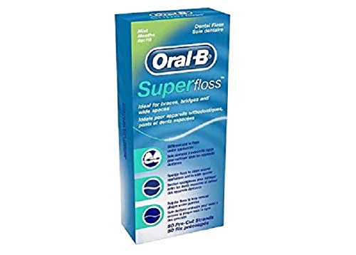 Oral B SuperFloss Seda Dental sin Cera (1 unidad x 50 hilos)