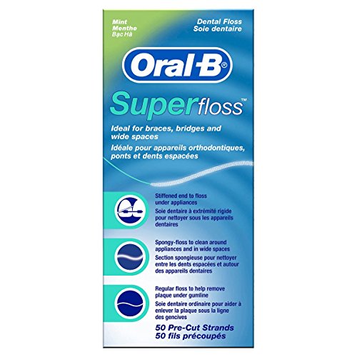 Oral B SuperFloss Seda Dental sin Cera (1 unidad x 50 hilos)