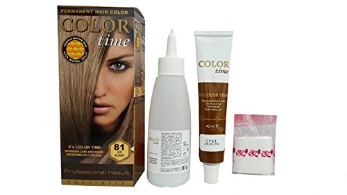 Pack Ahorro de 2 x Tintes Permanente para el Cabello de Color Rubio Ceniza 81