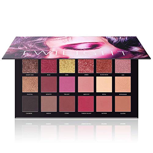 Paleta de sombras de ojos de 18 colores con purpurina resistente al agua, paleta de sombras de ojos profesional con perlas metálicas