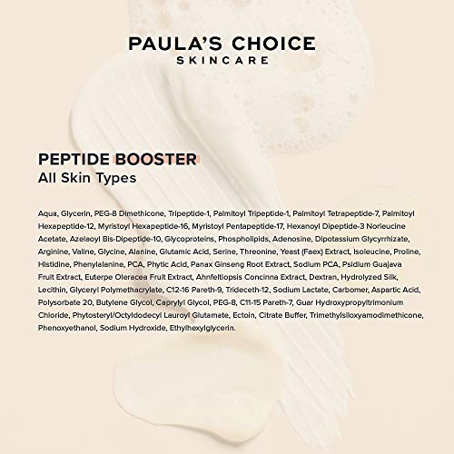 Paula's Choice Serum Booster Péptidos - Suero Antiedad Facial Reduce Arrugas - para Pieles Sensibles - con Aminoácidos - Todos Tipos de Piel - 20 ml