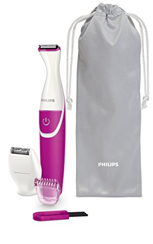 Philips BRT382/15 Bikini Genie - Perfilador para mujer para la zona del bikini para uso en seco o en húmedo