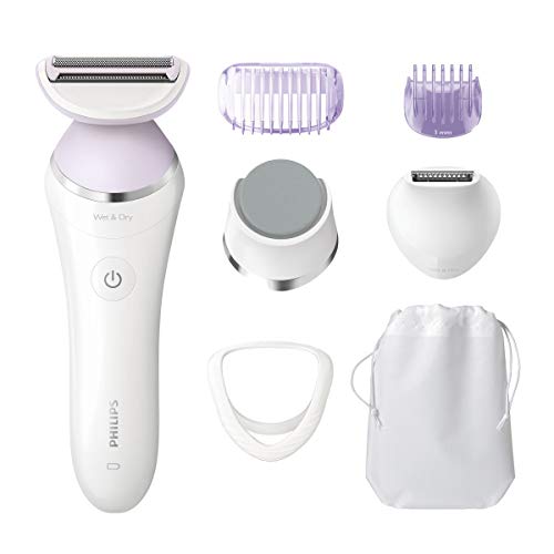 Philips SatinShave Prestige BRL175/00 maquinilla de afeitar para mujer Rosa, Blanco 1 cabezal(es) Recortadora - Depiladora femenina (Rosa, Blanco, AC/Batería, Ión de litio, 1,5 h, 40 min, 15 V)