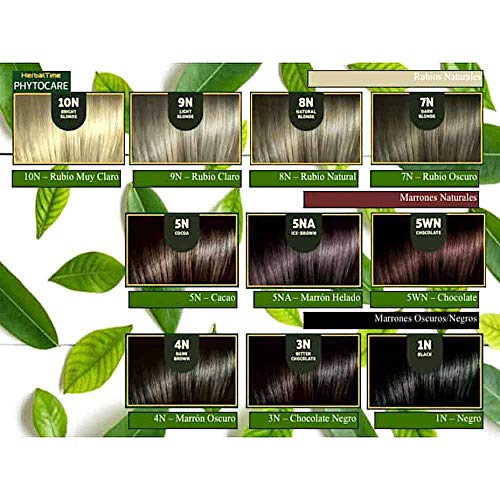 Phytocare Tinte permanente y nutritivo para cabello sin amoniaco, sin PPD, sin SLS, sin parabenos Color Caoba Intenso 6NR