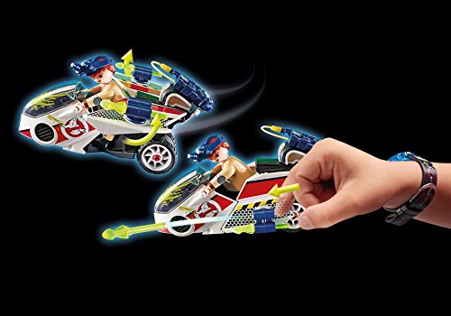 PLAYMOBIL Ghostbusters Stantz con Moto Voladora, a Partir de 6 Años (9388)