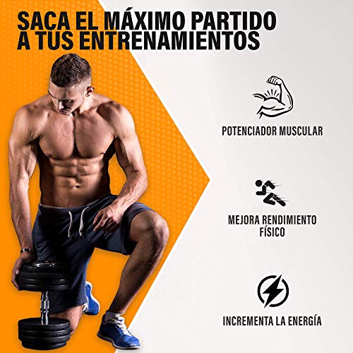 Potente Booster de Testosterona | Potencia y Vigoriza las Relaciones Sexuales | Aumenta la Resistencia Muscular | Mejora tus Entrenamientos | Aumenta la Libido en Hombres y Mujeres | 90 Cápsulas