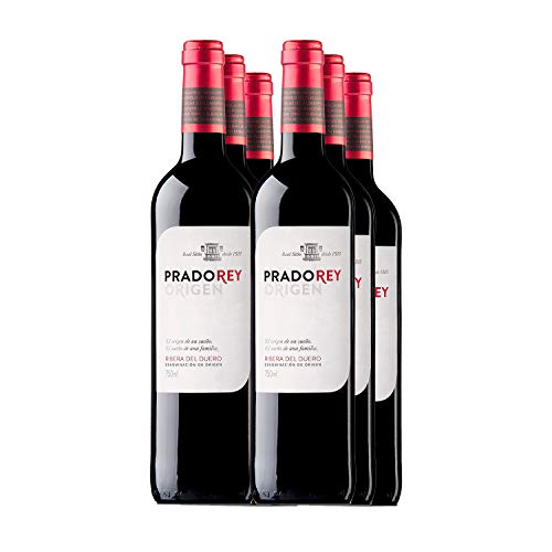 PRADOREY Roble Origen-Vino tinto - Roble- Ribera del Duero - 95% Tempranillo, 3% Cabernet sauvignon, 2% Merlot - Vino joven con ligero paso por barrica y tinaja - 6 Bot-0,75 L