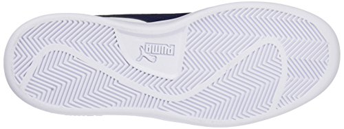 PUMA Smash V2 L, Zapatillas Unisex Adulto, White-Peacoat, 38.5 EU