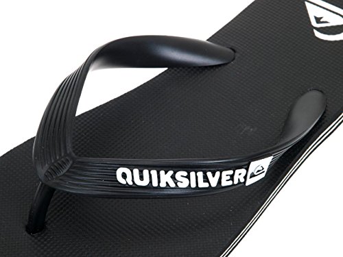 Quiksilver Molokai-Flip-Flops For Men, Zapatos de Playa y Piscina para Hombre, Negro (Black/Black/White Xkkw), 44 EU