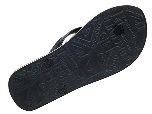 Quiksilver Molokai-Flip-Flops For Men, Zapatos de Playa y Piscina para Hombre, Negro (Black/Black/White Xkkw), 44 EU