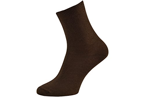 Rainbow Socks - Hombre Mujer Calcetines Colores de Bambu - 6 Pares - Negro Naranja Oliva Marrón Vaquero Frambuesa - Talla 36-38