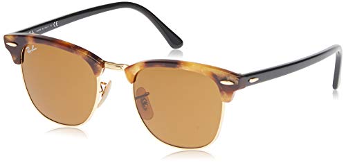 Ray-Ban 0RB3016 - Gafas de Sol Unisex-Adultos, Marrón (Spotted Brown Havana), 49 mm