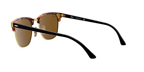 Ray-Ban 0RB3016 - Gafas de Sol Unisex-Adultos, Marrón (Spotted Brown Havana), 49 mm