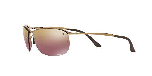 Ray-Ban 0Rb3542 Gafas de sol, Shiny Brown, 63 para Hombre