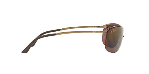 Ray-Ban 0Rb3542 Gafas de sol, Shiny Brown, 63 para Hombre