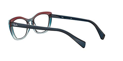 Ray-Ban 0RX5366 Monturas de gafas, Gradient Blue/Red/Azure, 54 para Mujer