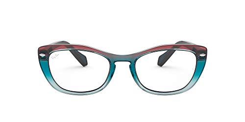 Ray-Ban 0RX5366 Monturas de gafas, Gradient Blue/Red/Azure, 54 para Mujer