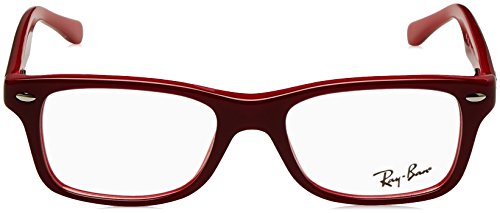 Ray-Ban 0Ry1531, Monturas de Gafas Unisex-Niños, Rojo (Top Red on Opalin Red), 48