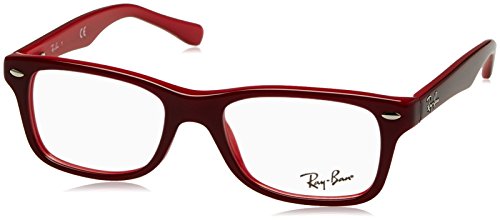 Ray-Ban 0Ry1531, Monturas de Gafas Unisex-Niños, Rojo (Top Red on Opalin Red), 48