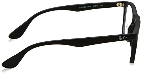 Ray-Ban 0Ry1553, Monturas de Gafas Unisex-Niños, Negro (Rubber Black), 48