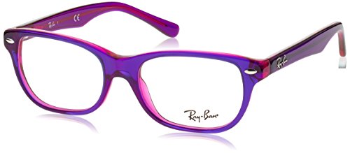 Ray-Ban 0Ry1555, Monturas de Gafas Unisex-Niños, Top Violet On Fuxia Fluo, 48