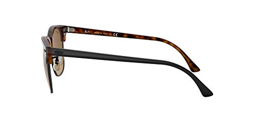 Ray-Ban Clubmaster Color Mix RB3016-12773K-51 Gafas, Havana, 49 Unisex Adulto