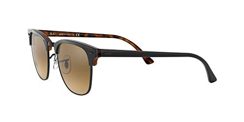 Ray-Ban Clubmaster Color Mix RB3016-12773K-51 Gafas, Havana, 49 Unisex Adulto