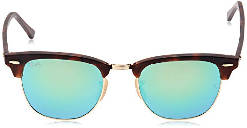 Ray-Ban Clubmaster - Gafas de sol para hombre, Marrón (Sand Havana & Gold 114519), 51 milímetros