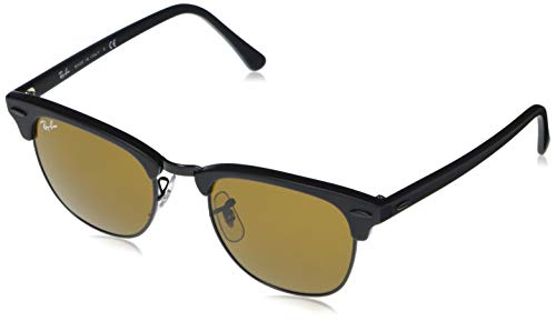 Ray-Ban Clubmaster Gafas, NEGRO, 49 mm Unisex Adulto