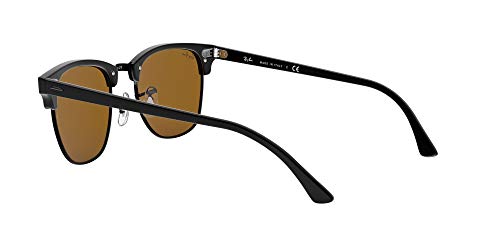 Ray-Ban Clubmaster Gafas, NEGRO, 49 mm Unisex Adulto